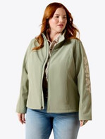 Ariat® Logo Softshell Jacket - Sea Spray Heather