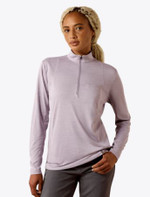 Ariat® Rebar Evolution 1/2 Zip Top - Purple Ash