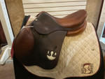 Used 17" Bruno Delgrange Partition Jump Close Contact Saddle