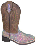 Smoky Mountain Youth Ariel Square Toe Glitter Boots