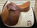 Used 17" Bates Caprilli Close Contact Saddle M (ADJ)