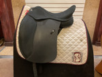 Used 17" Wintec Pro Wide Dressage Saddle 2XW ADJ
