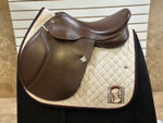 Used 17.5" Bates Caprilli Close Contact Saddle M ADJ