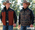 Cinch® Men's Reversible Quilted Vest - Brown