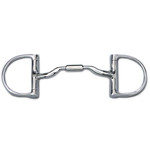Myler® English Dee without Hooks and Low Port Comfort Snaffle MB 04 - 5" Mouthpiece