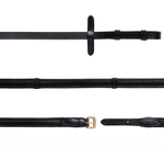 Lumiere Padded Nappa Flat Leather Reins (Gold Fittings)