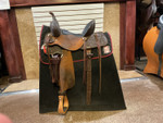 Used 15" Paul Taylor Barrel Western Saddle