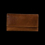 Rugged Earth Leather Women's Wallet - Brown
