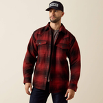 Ariat® Men's Retro Shirt Jacket - Biking Red Buffalo Plaid