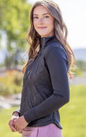 Kastel Denmark Quilted Front Full Zip Jacket
 - Black
