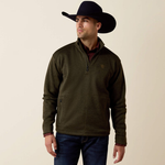 Ariat® Men's Caldwell 1/4 Zip Sweater - Dark Green