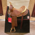 Used 15.5" Ammerman Barrel Western Saddle