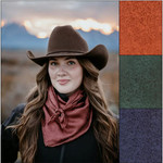Wyoming Traders Jacquard Silk Wild Rag - 34"x34"
