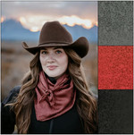 Wyoming Traders Jacquard Silk Wild Rag - 42"x42"
