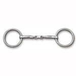 Myler Loose Ring with Stainless Steel French Link Snaffle MB 10, 5.5"