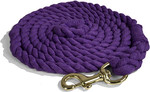 Intrepid Cotton Lead Rope with Snap - PURPLE