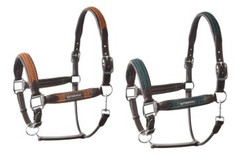 B Vertigo Evolve Leather Halter with Braided Accents
