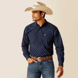 Ariat® Men's Percy Classic Fit Long Sleeve Shirt - Midnight