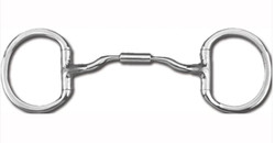 Myler Bits® Eggbutt without Hooks and Low Port Comfort Snaffle, MB 04 - 5"