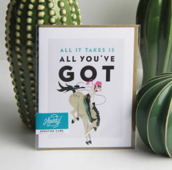 Howdy! All You've Got Equestrian Greeting Card