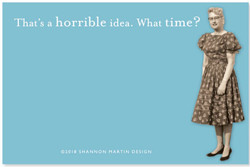 Shannon Martin Design: What Time Sticky Note