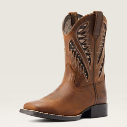 Ariat® Youth Quickdraw VentTEK Western Boot - Distressed Tan