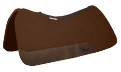 5 Star Equine All Around Western Saddle Pad with Flex Fit and Cinch Cut Out - 3/4" Dark Chocolate
