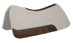 5 Star Equine All Around Western Saddle Pad with Flex Fit and Cinch Cut Out - 3/4" Natural