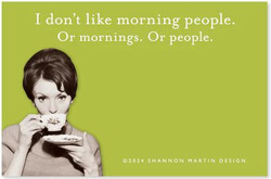 Shannon Martin Design: Morning People Sticky Note