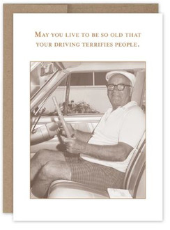 Shannon Martin Design: Driving Terrifies Birthday Card