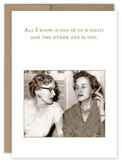 Shannon Martin Design: One of Us Is Right Birthday Card