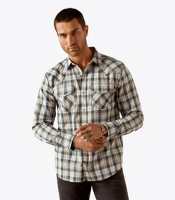 Ariat® Men's Hampton Retro Fit Snap Shirt - Navy