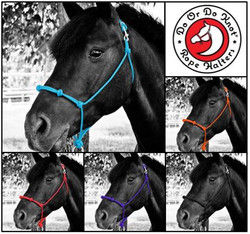 Do Or Do Knot® Knotted Noseband Rope Halter with Ring & Snap