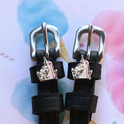 ManeJane Sassy Unicorn Black Spur Straps