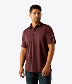 Ariat® Men's Team Logo Polo - Malbec