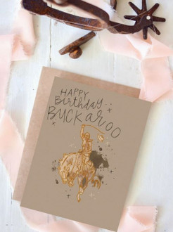 Tirzah Lane Art Happy Birthday Buckaroo Card