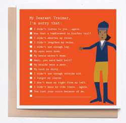 Mare Modern Goods: Trainer Apology Card