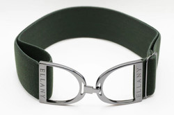 Ellany Forest - 2" Gunmetal Stirrup Elastic Belt