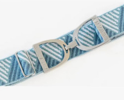 Ellany Ocean Triangle - 1.5" Silver Stirrup Elastic Belt