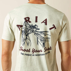 Ariat® Straight Shooter T-Shirt - Oatmeal Heather