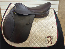 Used 17.5" Pessoa Rodrigo Close Contact Saddle W