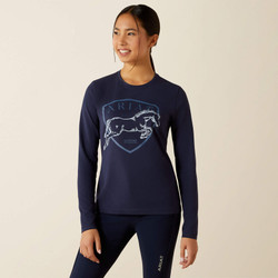 Ariat® Youth Liberty Jump Long Sleeve T-Shirt - Navy