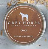 Grey Horse Candle Tin - Cedar Shavings