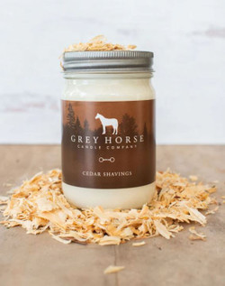 Grey Horse Candle Jar - Cedar Shavings