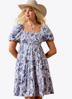 Ariat® Sweetie Dress - Roses Are Blue