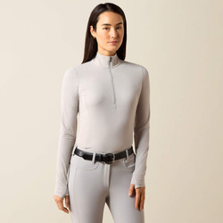 Ariat® SolVeil 1/2 Zip Long Sleeve Baselayer - Show Grey