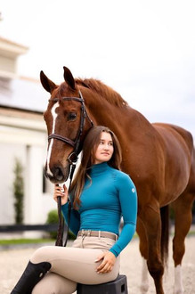 TKEQ The Chloe High Collar Technical Top