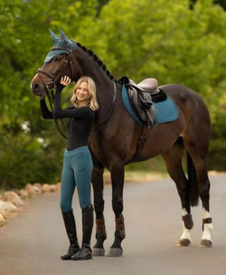 LeMieux® Simone Cross Over Half Seat Pull On Tights