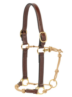 Weaver™ Kalley Krickeberg Leather & Rope Combination Horseman's Halter