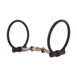 Weaver™ All Purpose Offset D Ring Snaffle Bit with 5" Sweet Iron Copper Wire Wrapped Dogbone Mouth
